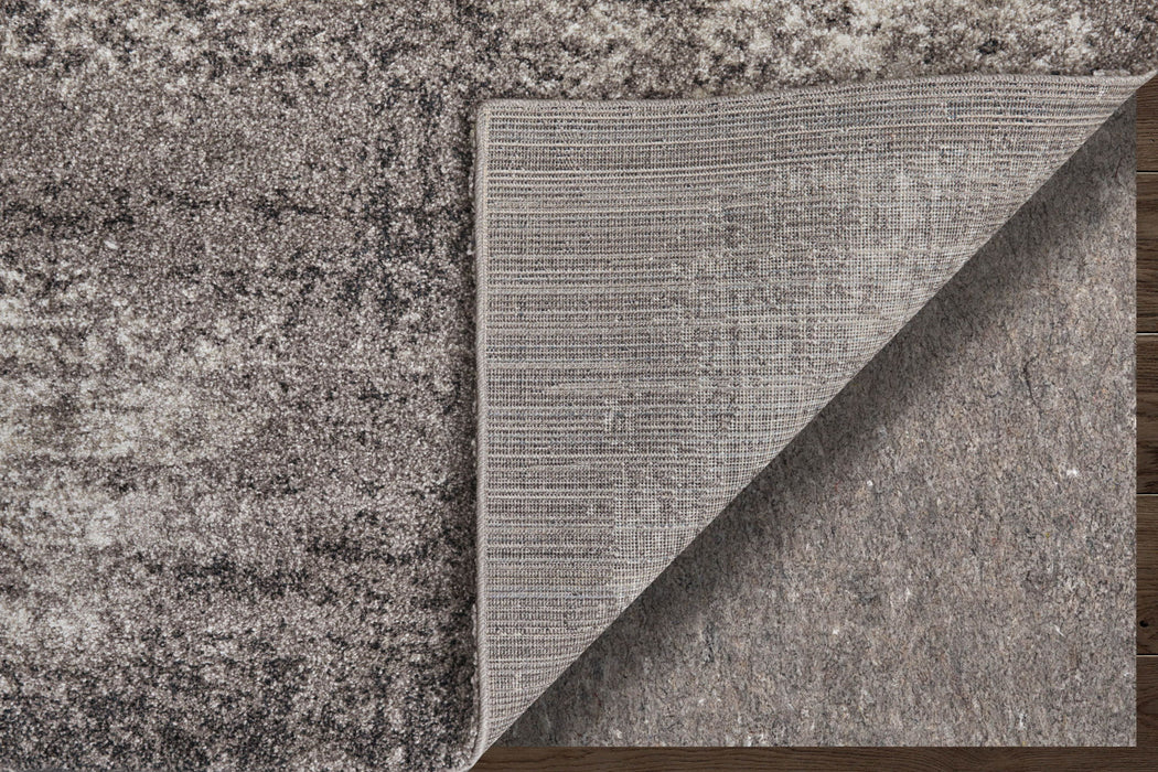 8' X 10' Abstract Distressed Area Rug - Gray / Taupe