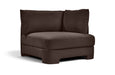 Meridian Furniture Hammond velvet upholstered stationary chair with plush fabric and modern design, ideal for living or office spaces.
