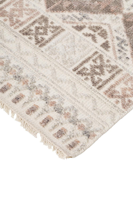 12' x 15' Geometric Hand Knotted Area Rug - Gray Ivory And Pink