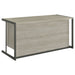 CoasterEssence Loomis 60-inch 4-drawer computer desk in whitewashed grey finish