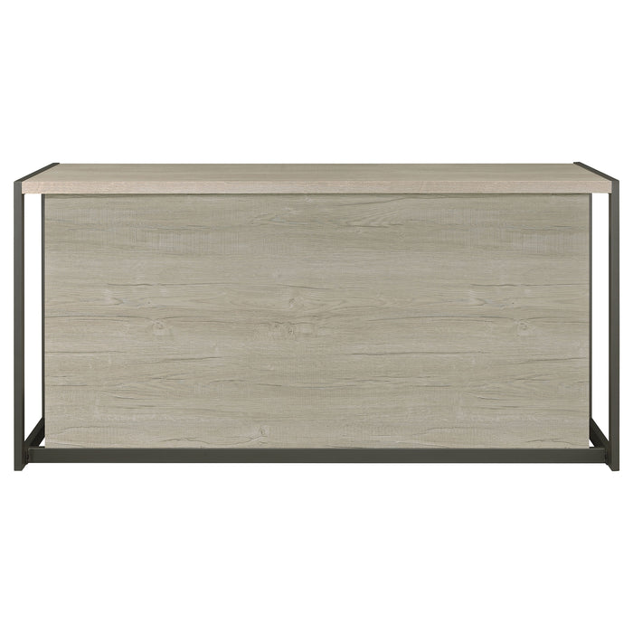 Loomis 60-inch 4-drawer computer desk in whitewashed grey by CoasterEssence