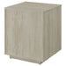CoasterEssence Loomis 3-drawer home office file cabinet in whitewashed grey wood finish