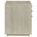 CoasterEssence Loomis 3-drawer home office file cabinet in whitewashed grey finish