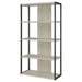 CoasterEssence Loomis 72-inch 3-shelf bookshelf in whitewashed grey finish