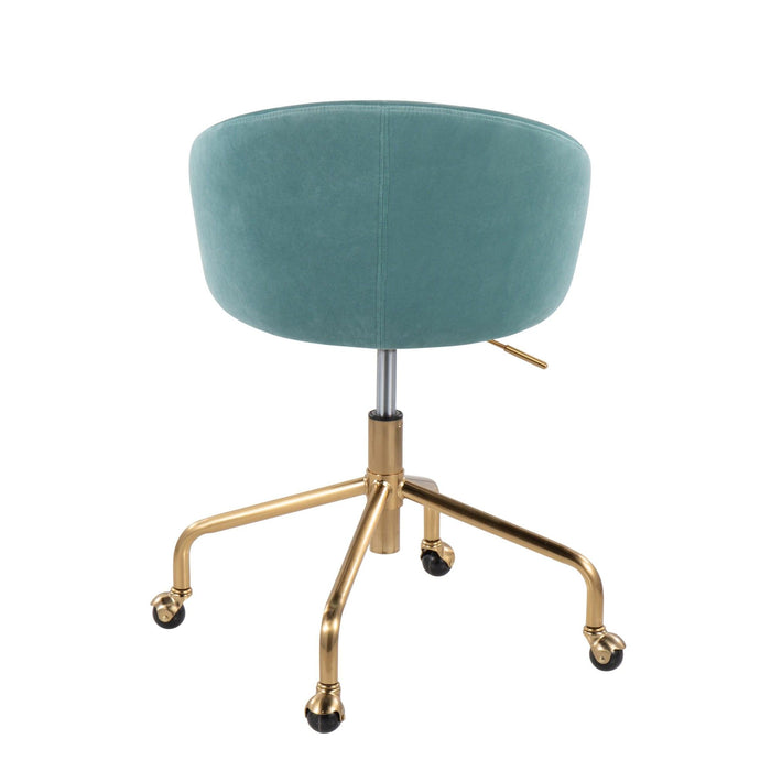 Claire - Task Chair - Gold Base