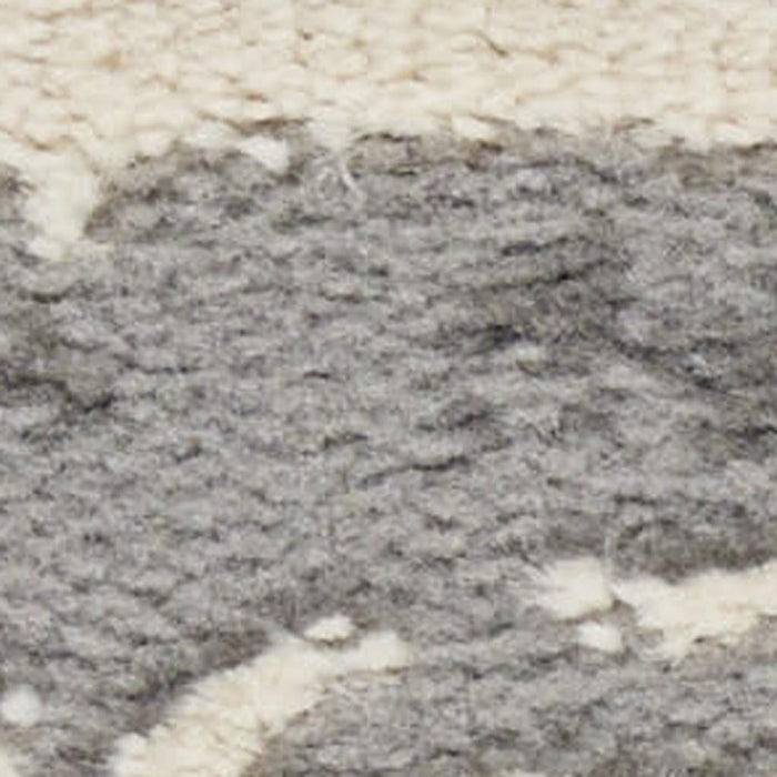 10' X 8' Abstract Non Skid Area Rug Polypropylene - Ivory