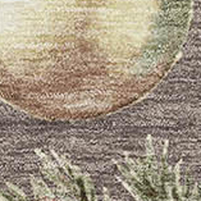 10' X 14' Polka Dot Washable Area Rug With UV Protection (702515) - Taupe / Brown / Beige