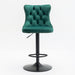 Set of 2 Giga modern upholstered swivel barstools with adjustable height, tufted backs, ideal for kitchen islands and home pubs.