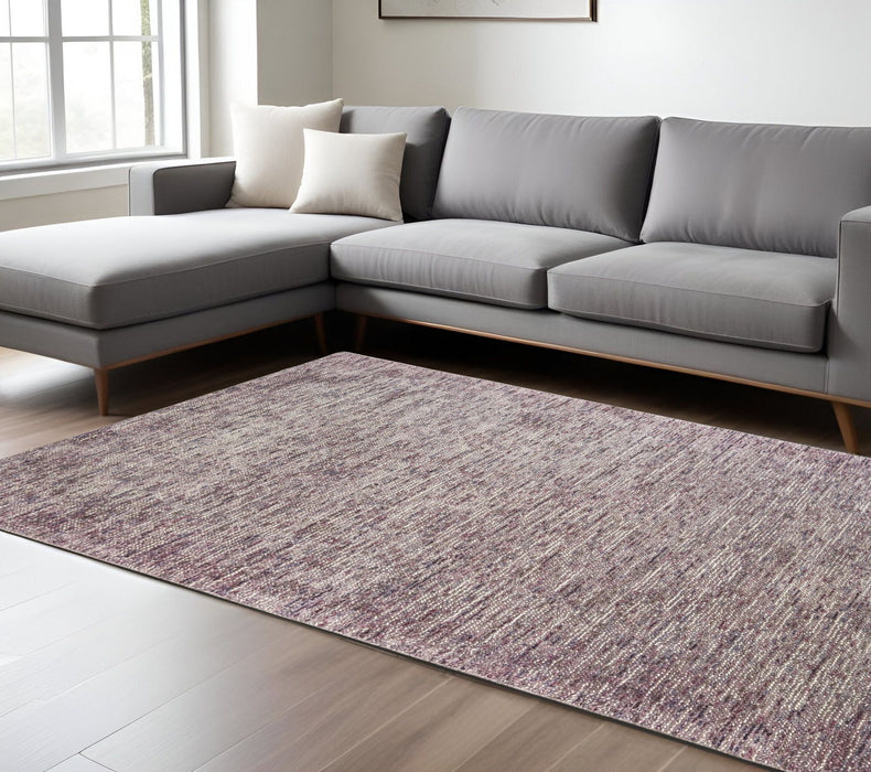 6' X 9' Hand Tufted Area Rug - Purple And Pink