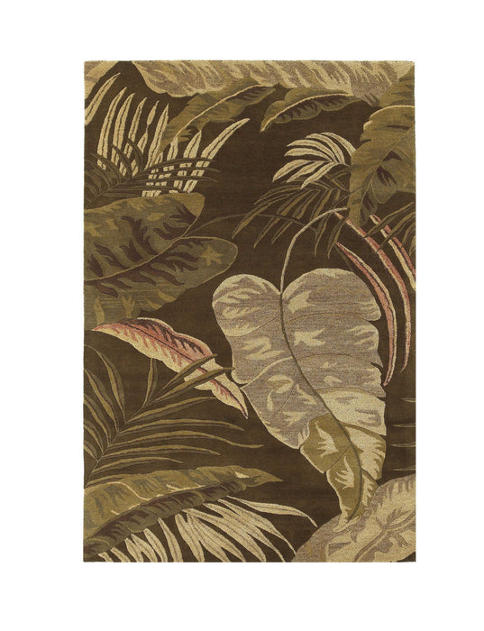 5' x 8' Wool Area Rug - Mocha