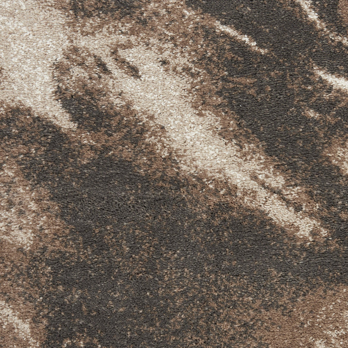 8' X 10' Modern Abstract Power Loom Area Rug - Tan