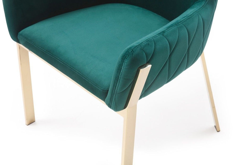 Velvet Dining Chair - Green