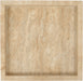 Michael Meridian Furniture travertine tray with handles, rectangular surface, showcasing elegant natural stone design.