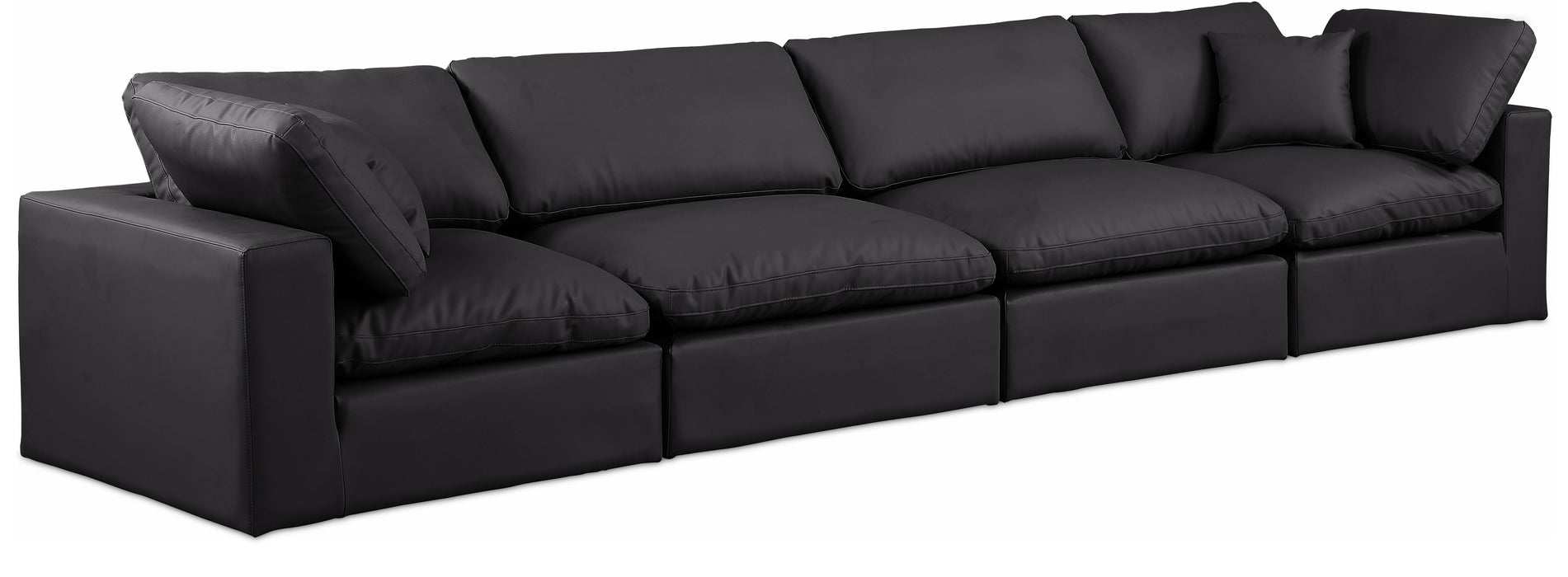 Comfy - Faux Leather Modular Sofa 4 Seats