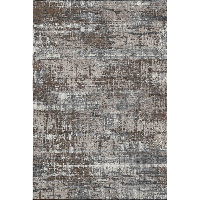 10' X 14' Geometric Washable Area Rug With UV Protection (709702) - Brown / Taupe / Gray