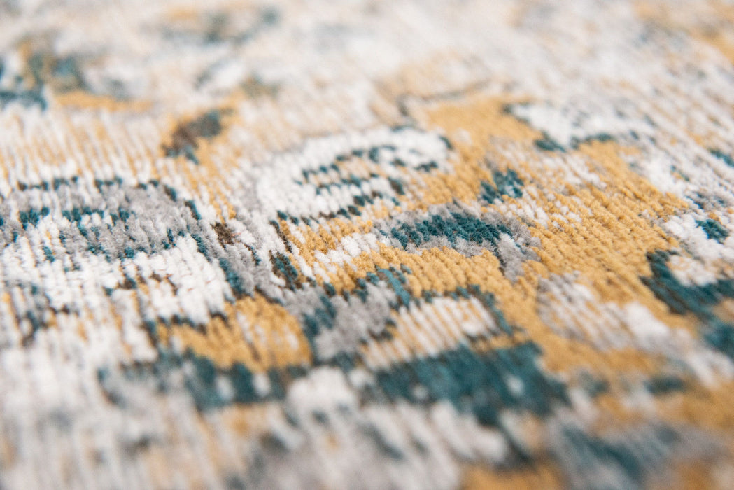 6' x 9' Abstract Non Skid Area Rug - Blue And Green