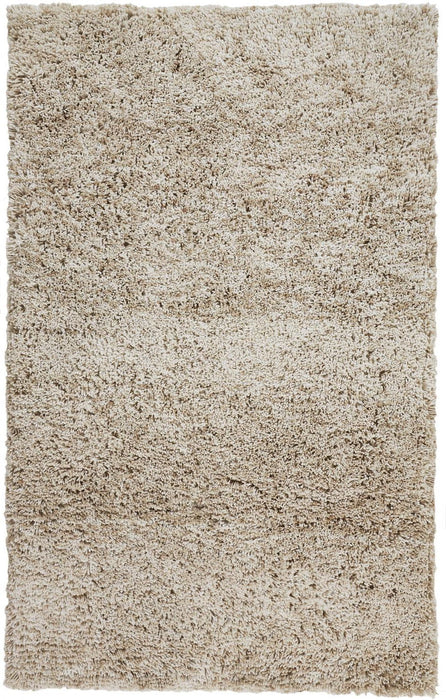 9' x 12' Shag Hand Tufted Polyester Area Rug - Gray