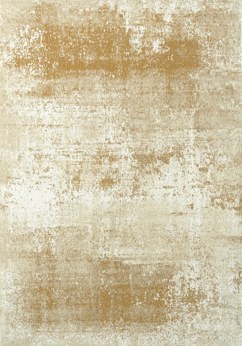 8' X 11' Abstract Washable Area Rug With UV Protection (609895) - Gold / Beige