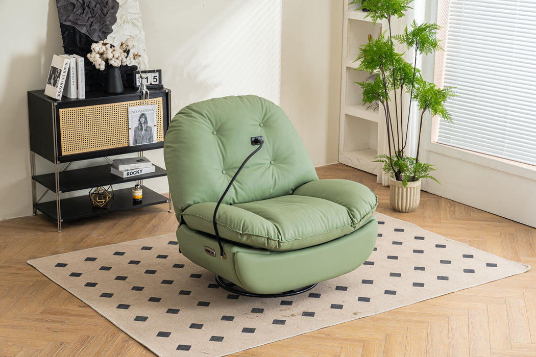 Power Recliner Swivel Glider USB Charger With tooth Music Player, Sleep, Working, Game And Leisure