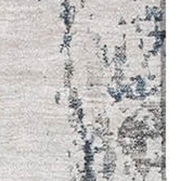 10' X 14' Abstract Washable Area Rug With UV Protection (700685) - Blue / Ivory