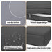 Giga 14-pack cushion covers for 7-piece wicker sectional sofa, seat and back slipcovers with zippers, for sofa protection and style.
