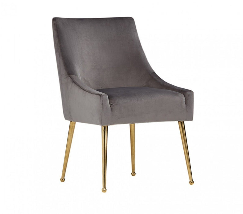 Rosegold Dining Chairs (Set of 2) - Gray / Rose