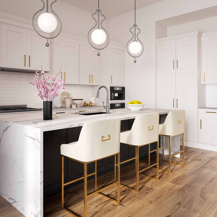 Lisa - Velvet Counter Stool