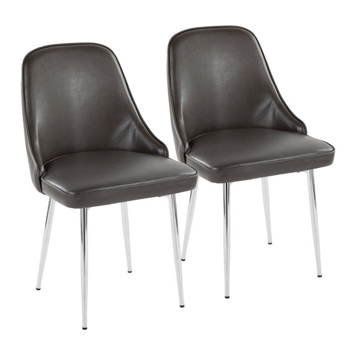 Marcel - Dining Chair (Set of 2) - Silver Legs