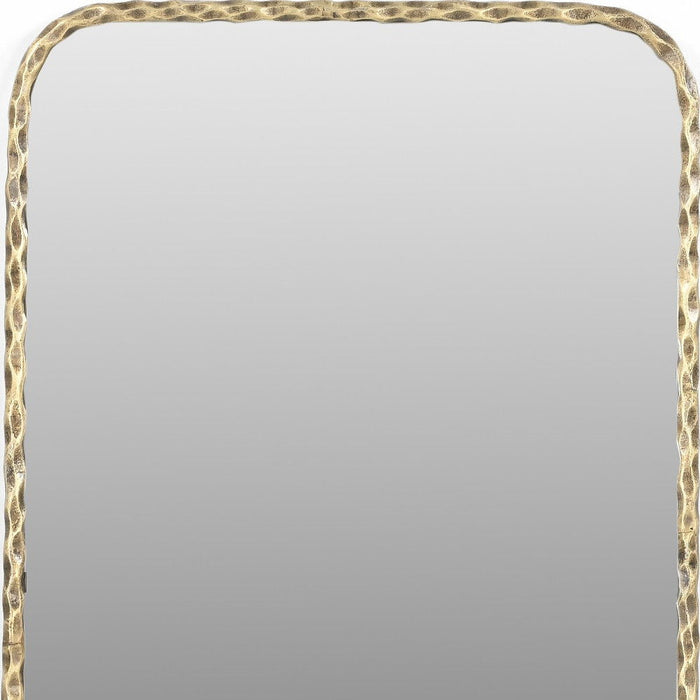48" Iron Framed Accent Mirror - Brass