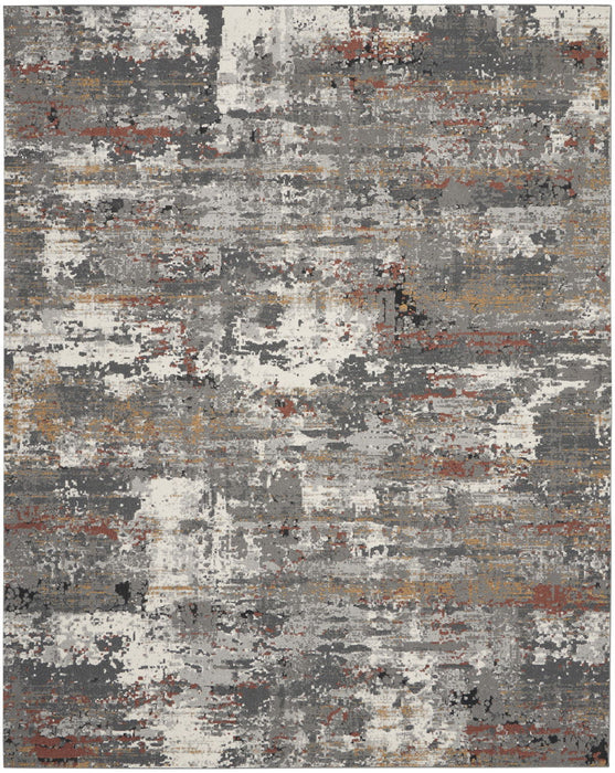 8' X 10' Abstract Area Rug (551127) - Gray