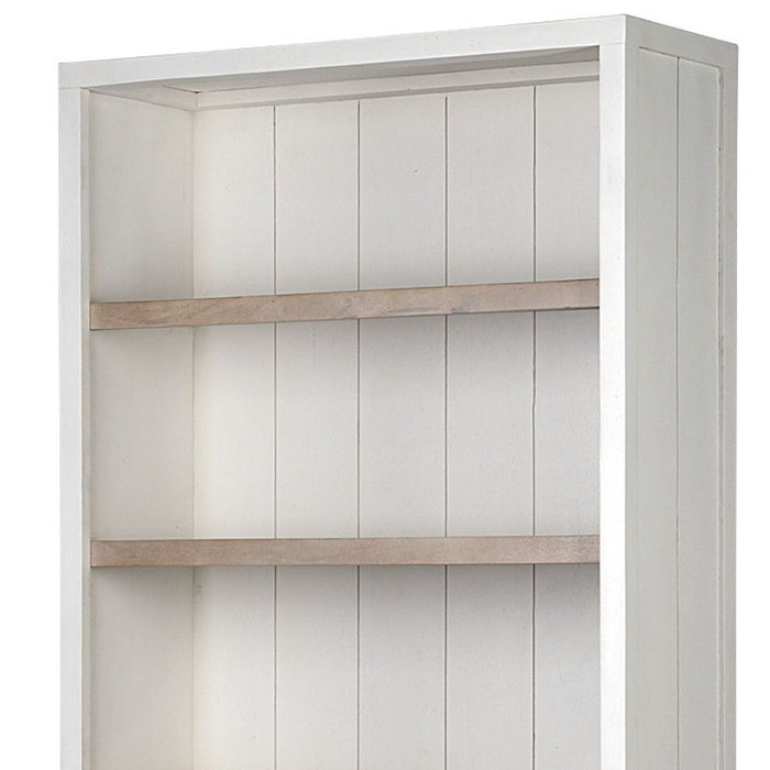 Three Tier Bookcase - Brown / White
