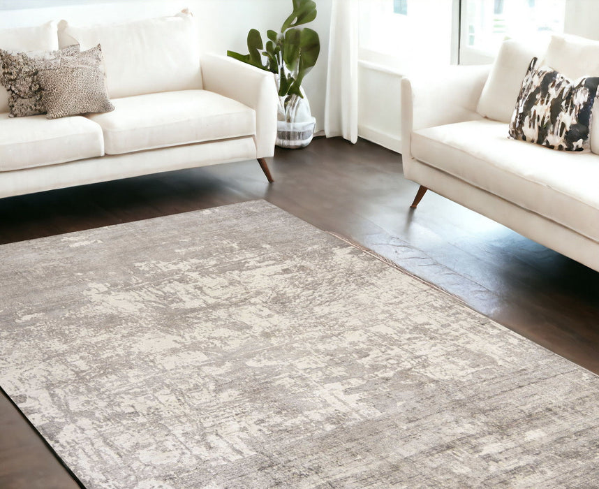 7' x 10' Viscose Area Rug - Beige
