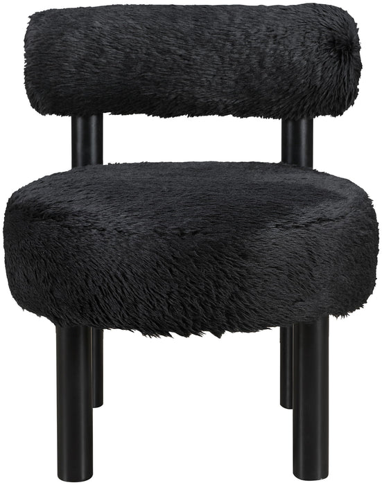 Ambre - Vegan Shearling Fabric Upholstered Accent Chair