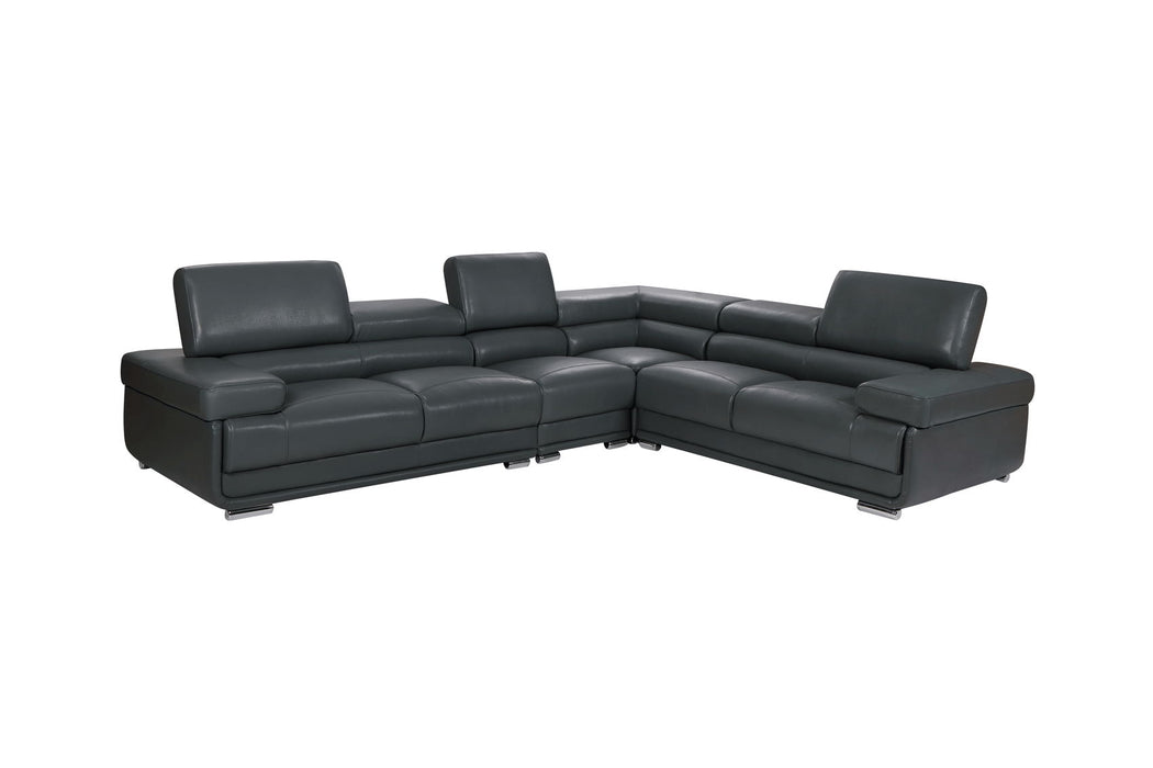 ESF 2119 stationary sectional sofa with plush cushions and modern design, shown in a spacious living room setting.