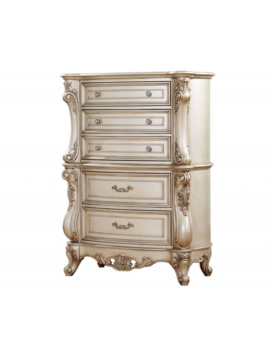 Wooden Chest - Antique White