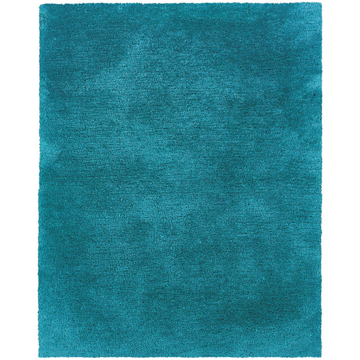 8' X 11' Shag Hand Tufted Area Rug (574443) - Teal