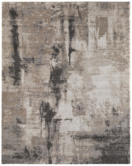 12' X 15' Abstract Area Rug (722315) - Blue / Ivory