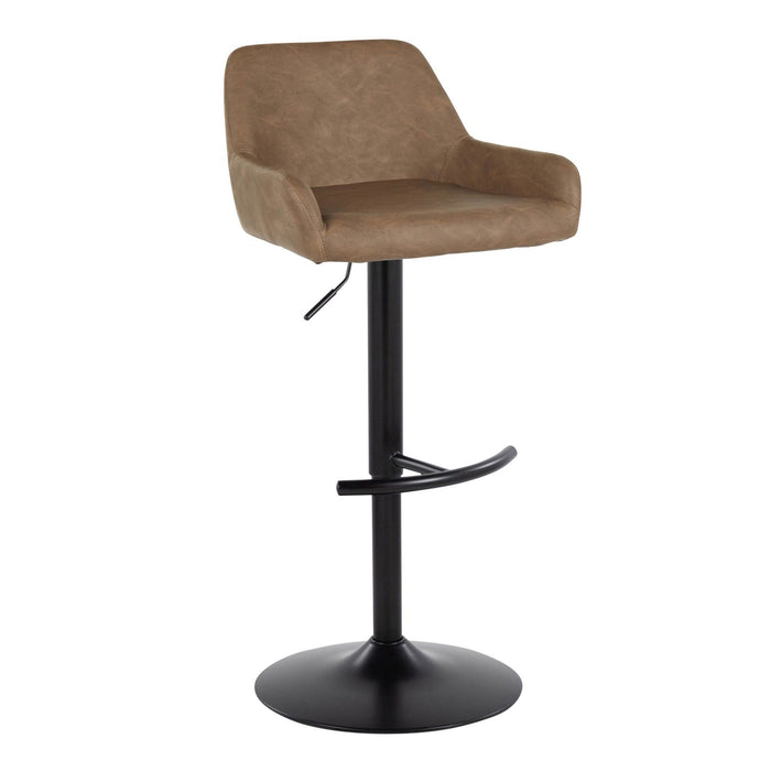 Daniella - Adjustable Barstool With Swivel - Black Metal (Set of 2)