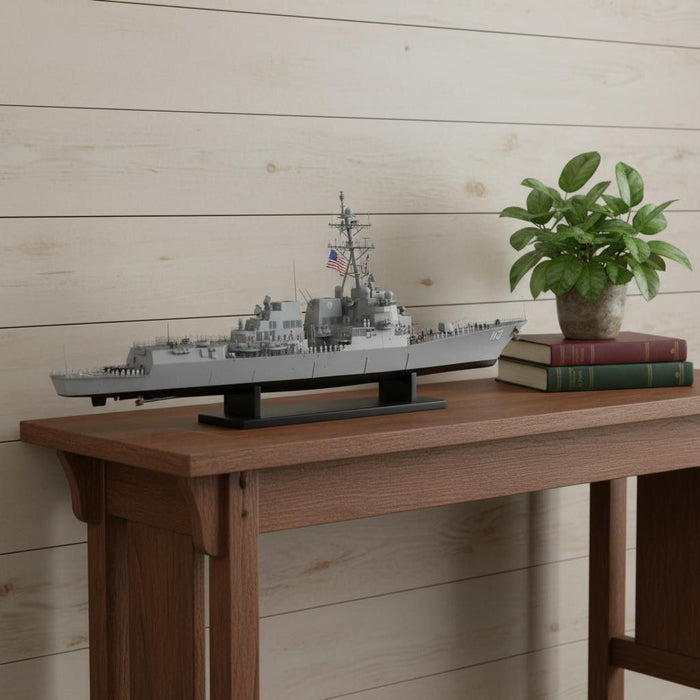 Hand Painted Model Boat (624320) - Gray