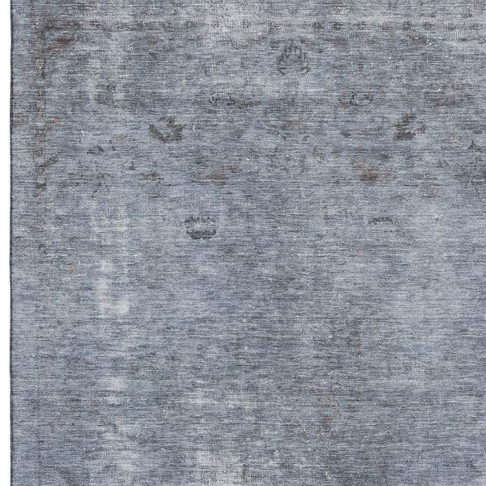 10' X 14' Abstract Washable Area Rug With UV Protection (695342) - Blue / Gray