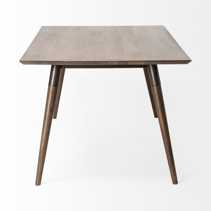 72" Solid Wood Dining Room Table - Brown