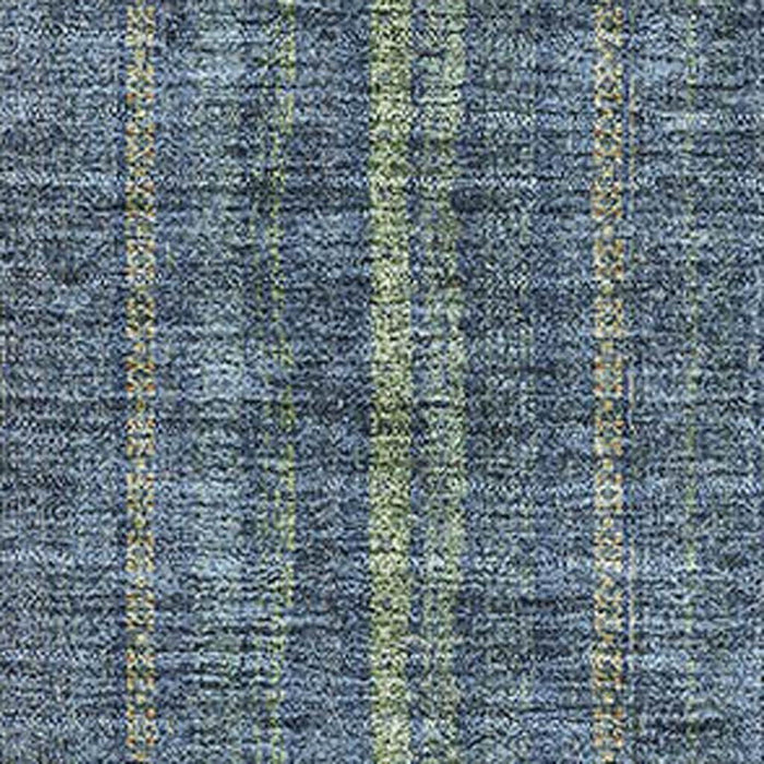 10' X 14' Striped Washable Area Rug With UV Protection (677531) - Blue / Green