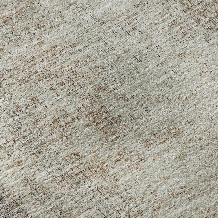 10' X 14' Abstract Washable Area Rug With UV Protection (674892) - Taupe / Ivory