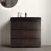 Giga Alice bathroom vanity with large storage, freestanding design, one-piece sink basin without drain or faucet for modern bathrooms.