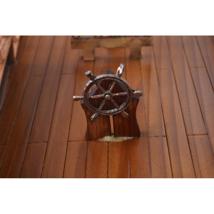 Hand Painted Model Boat (624628) - Light Brown