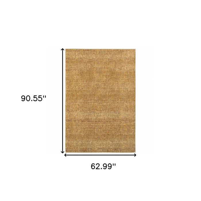 5' x 7' Power Loom Area Rug - Brown