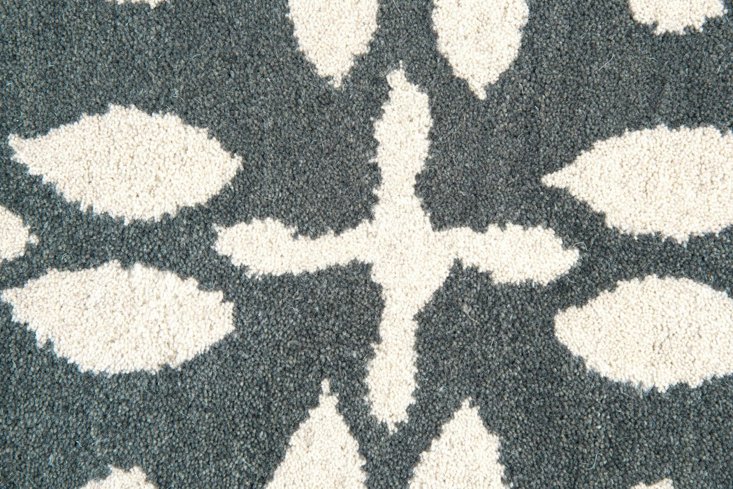 10' X 14' Wool Geometric Hand Tufted Area Rug (747836) - Gray / Beige