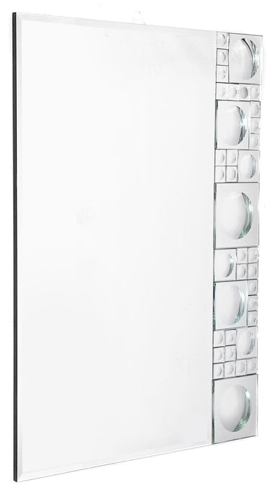38" Glass Framed Accent Mirror - Clear