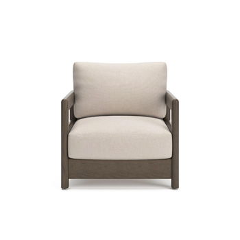 Millennium® by Ashley Arc Lake brown lounge chair with beige cushion