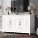 Modern Giga TV stand for TVs up to 65 inches with spacious storage, solid wood legs, and a sleek entertainment center design.
